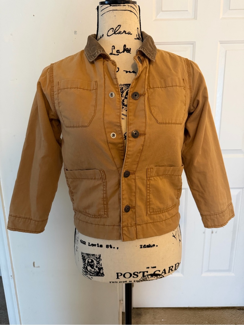 OshKosh B'gosh Tan Jacket with Corduroy Collar Boys size 7